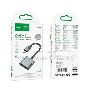 Hoco Upa34 2in1 Usb-C Digital Audio Adapter Converter With 3.5mm Jack