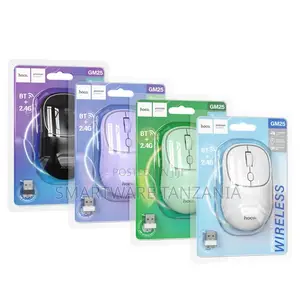 Hoco Gm25 Dual Mode Wireless Mouse Bt 5.3 2.4g For Laptop Desktop Pc