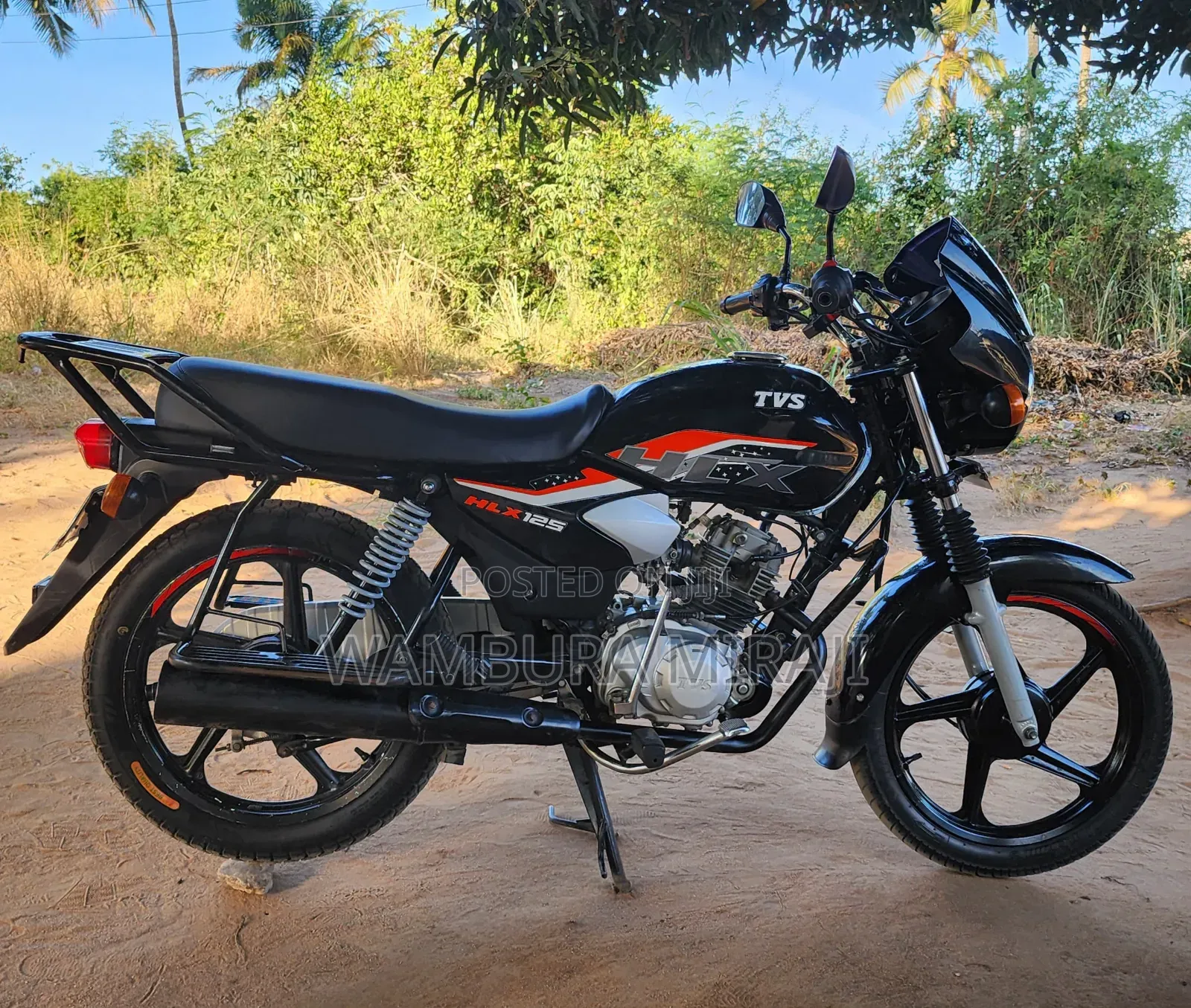 New TVS HLX 125 2025 Black