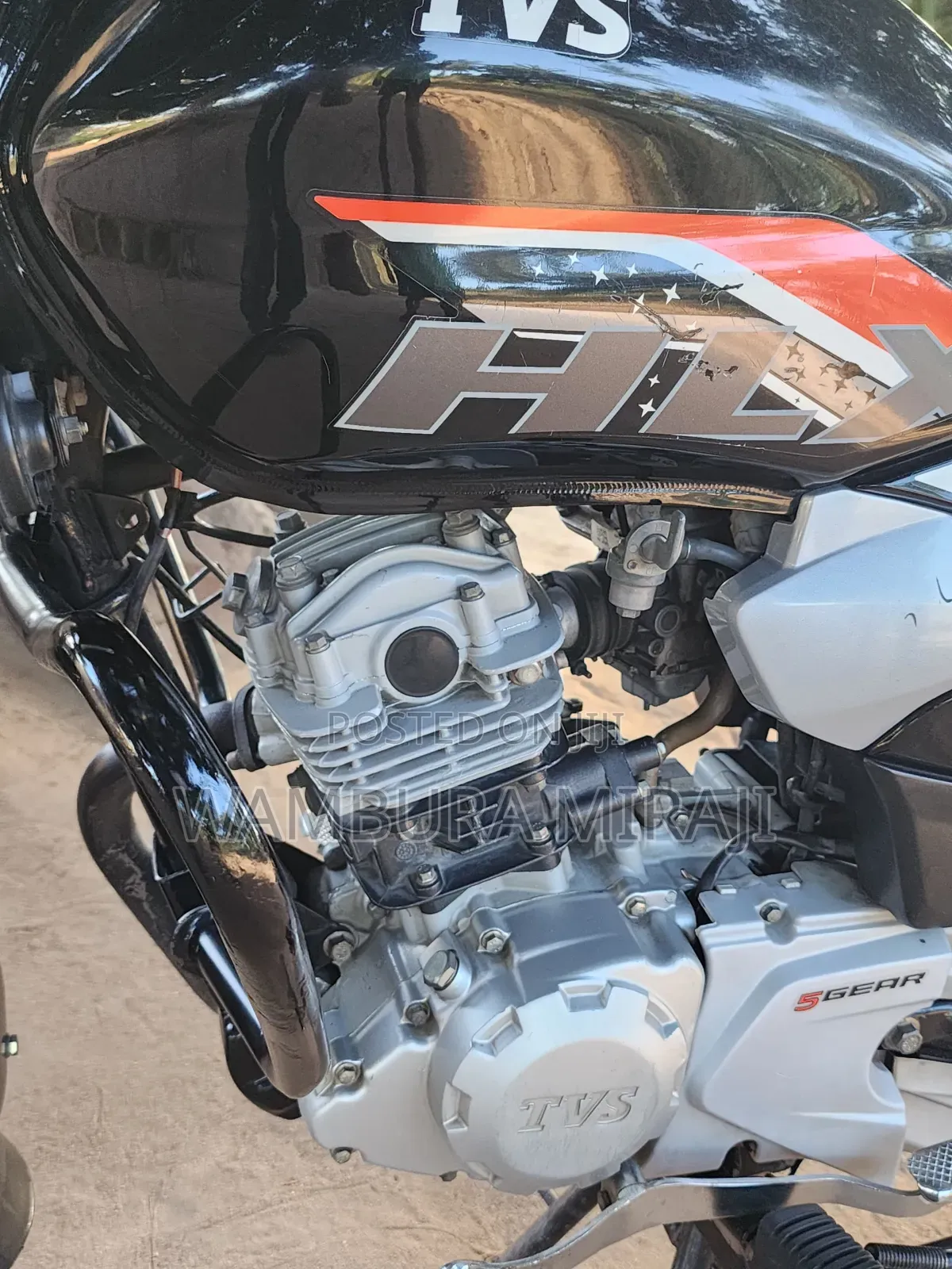 New TVS HLX 125 2025 Black
