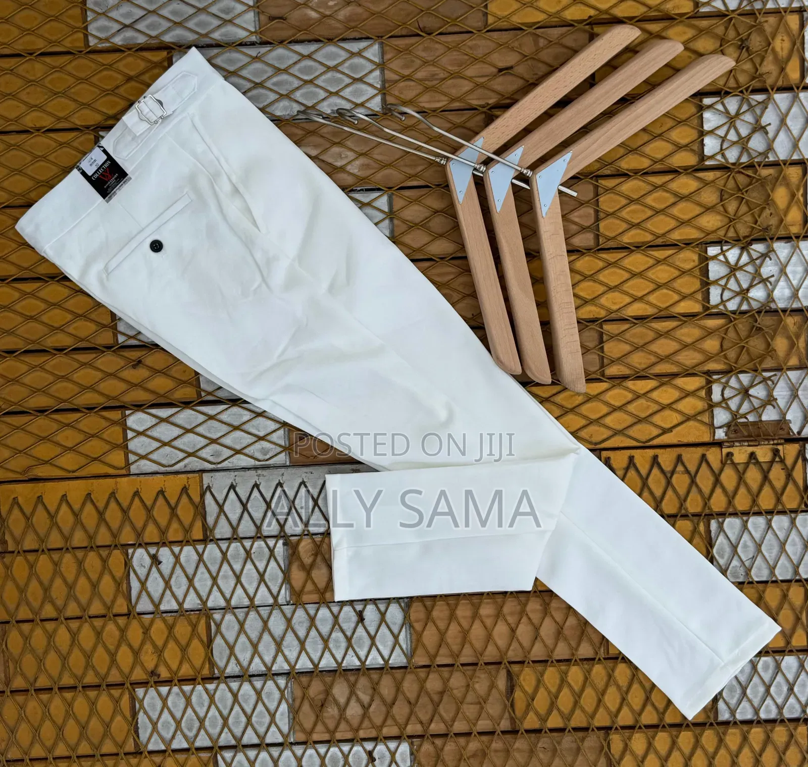 Mens Trousers Plain Material (Kitambaa)