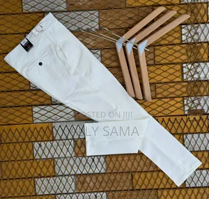 Mens Trousers Plain Material (Kitambaa)