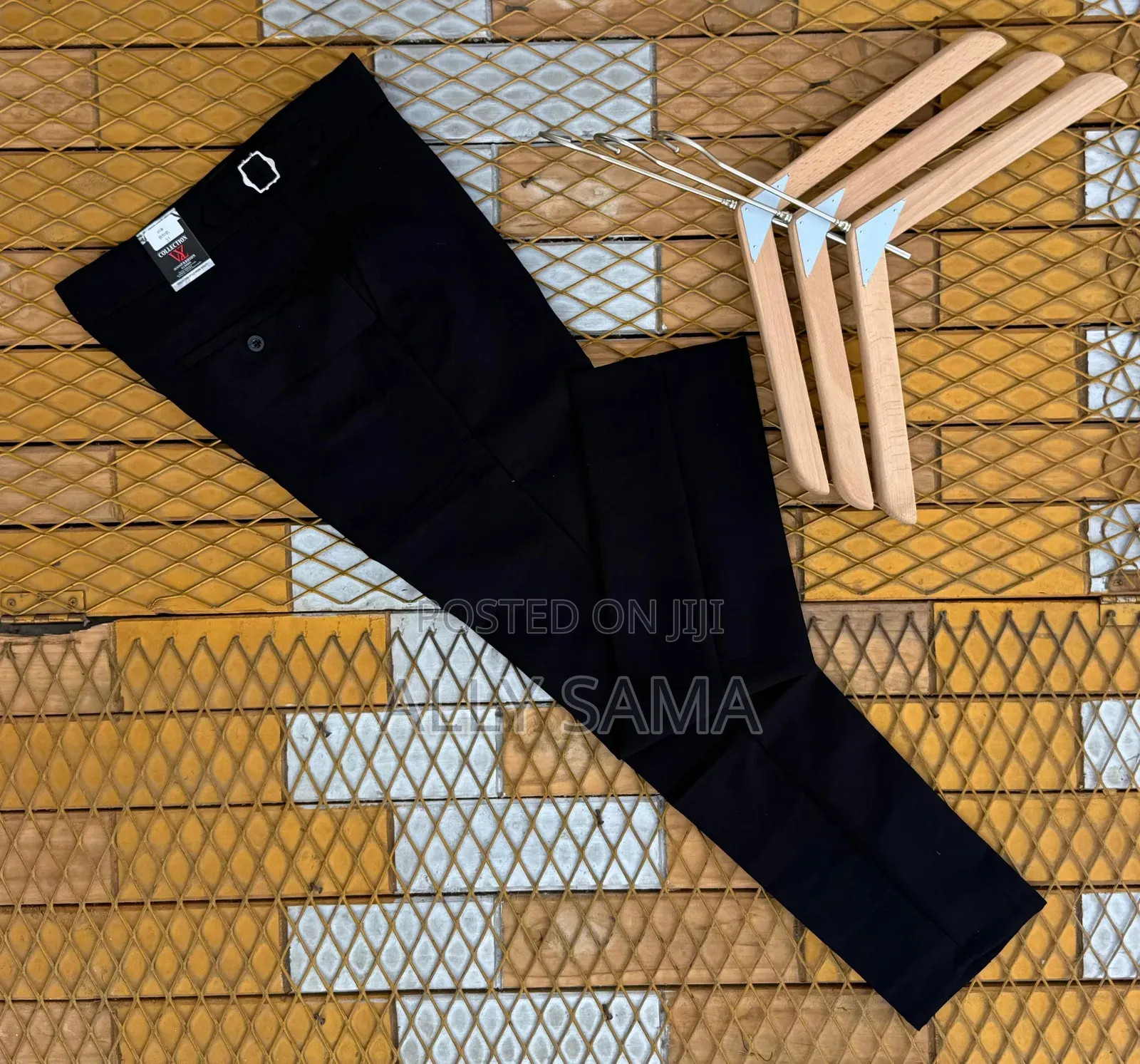 Mens Trousers Plain Material (Kitambaa)