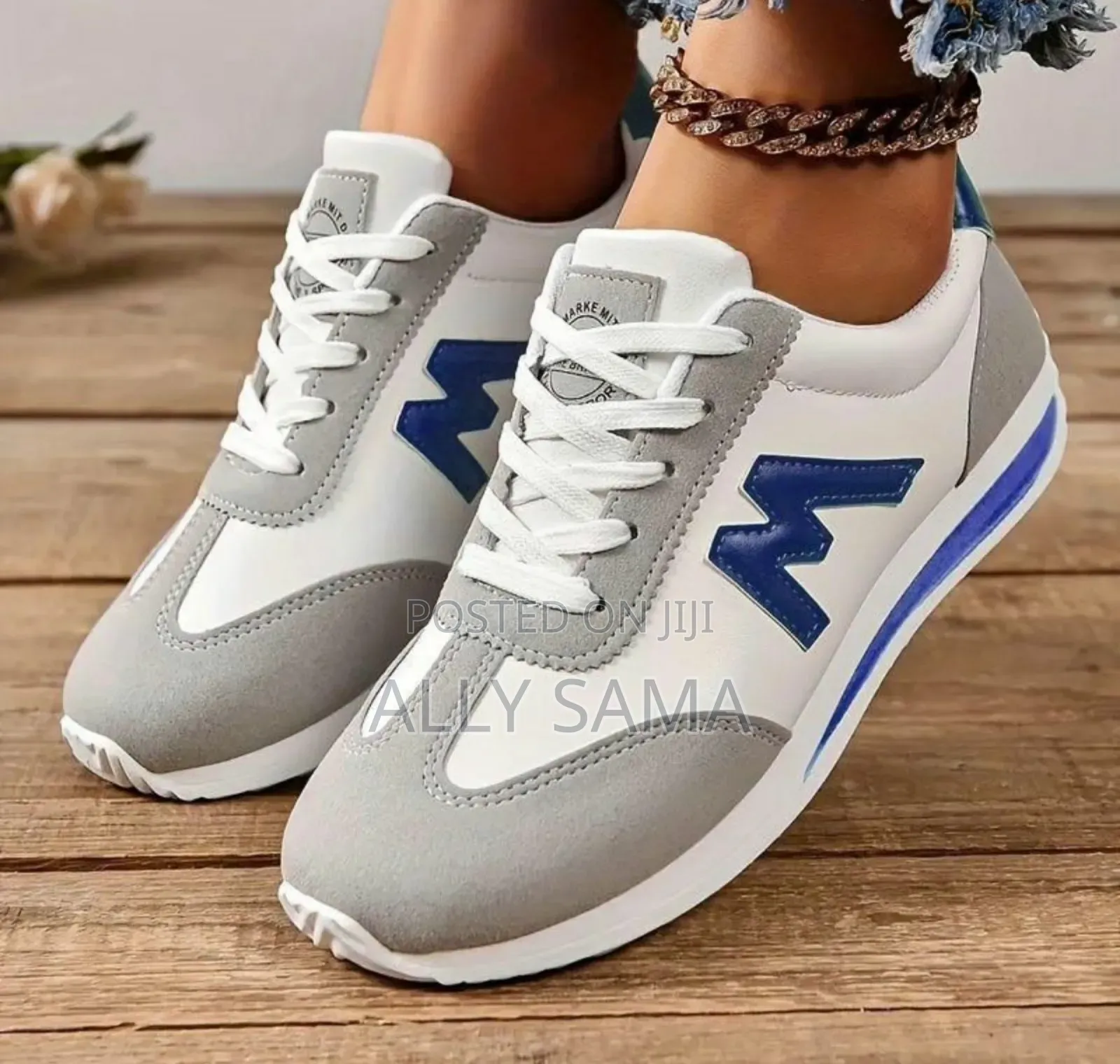 Women's Sneakers White Brand M Material Leather