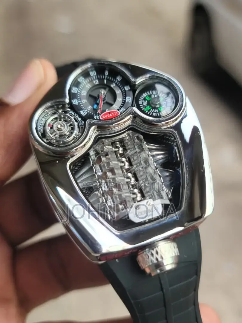 Jacob Co. Bugatti Chiron Tourbillon Watch Luxury Timepiece