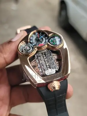 Jacob Co. Bugatti Tourbillon Watch in Rose Gold