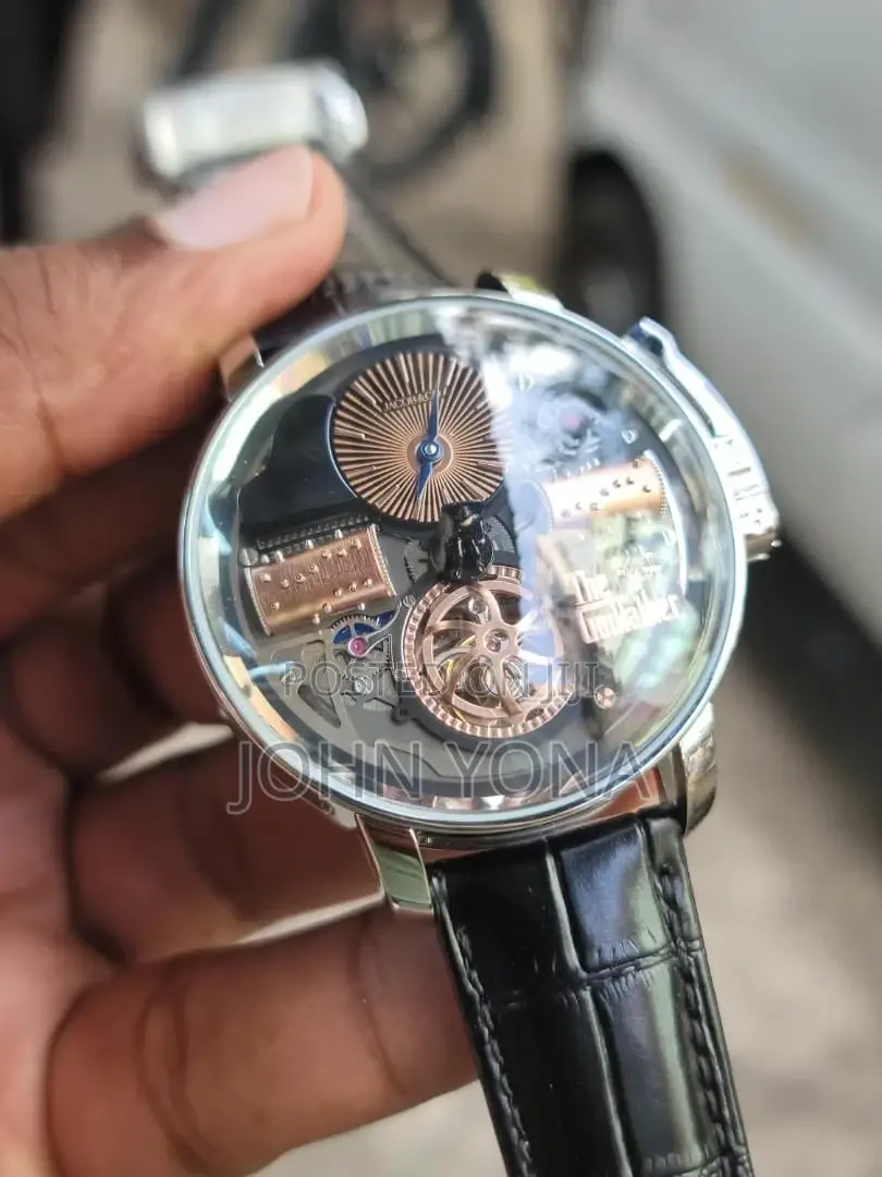 Jacob Co. Opera Godfather Musical Watch With Silver Case