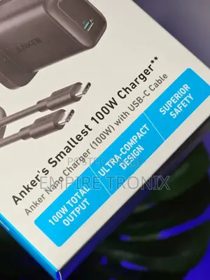 Anker Nano Charger (100w) With Usb‐C Cable A2679