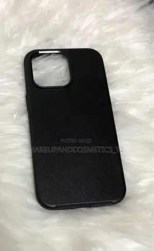 Black Leather Case for an iPhone 15pro Max