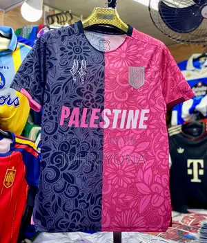 Palestine Special Edition 2025-2026 Black and Pink Football Jersey