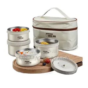 4 Pieces Portable Insulated Lunch Box