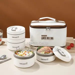 4 Pieces Portable Insulated Lunch Box