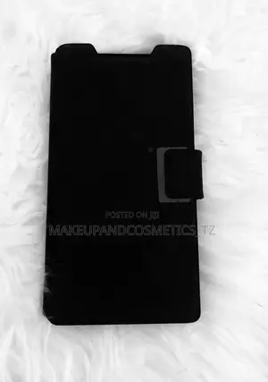 Black Faux Leather Wallet-Style Phone Case