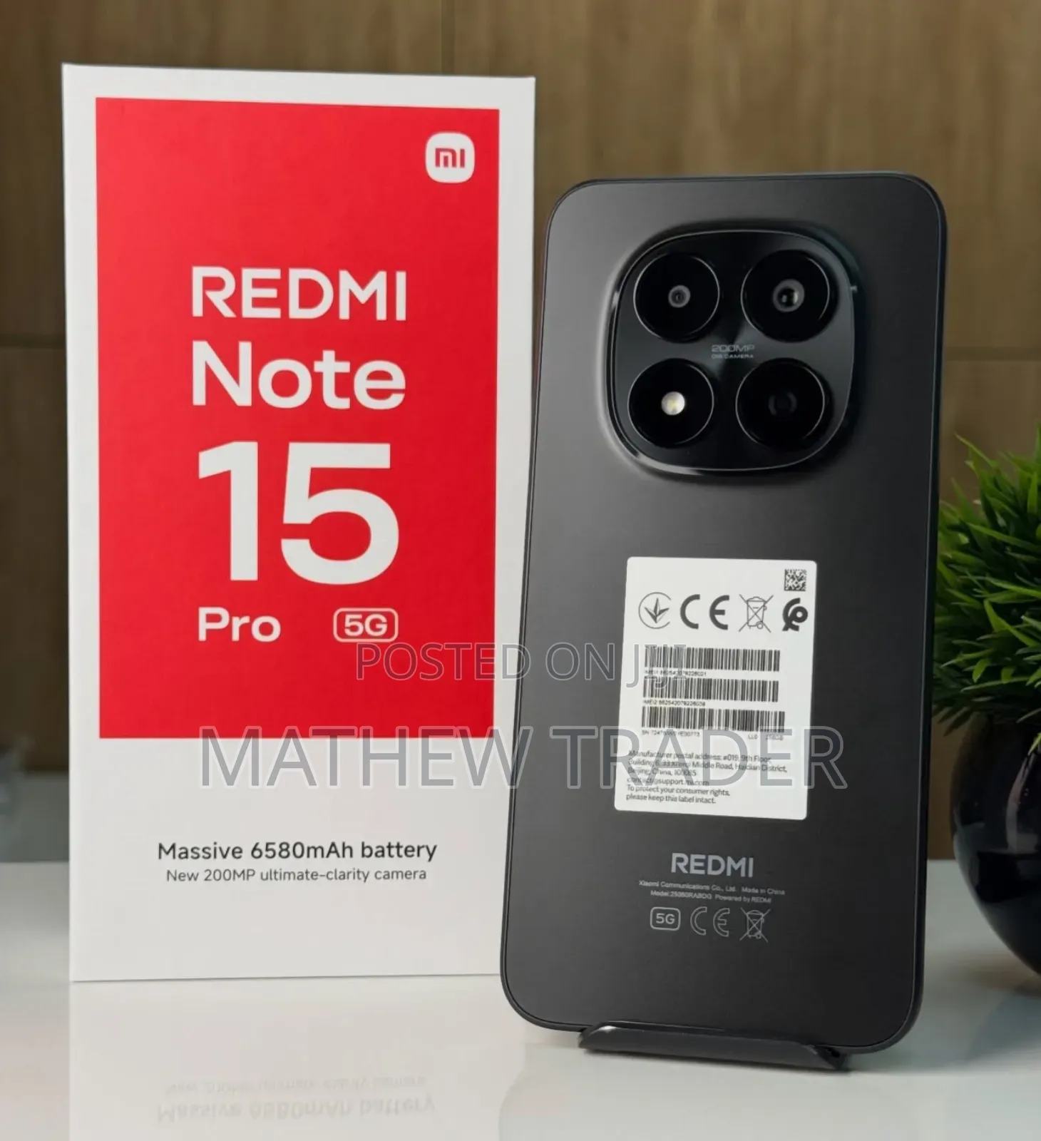 New Xiaomi Redmi Note 15 Pro 256 GB Black