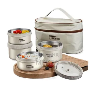 4 Pieces Portable Insulated Lunch Box