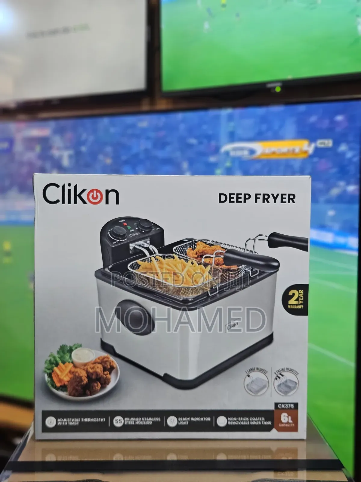 *Clikon Deep Fryer* *Ck375* *6l*