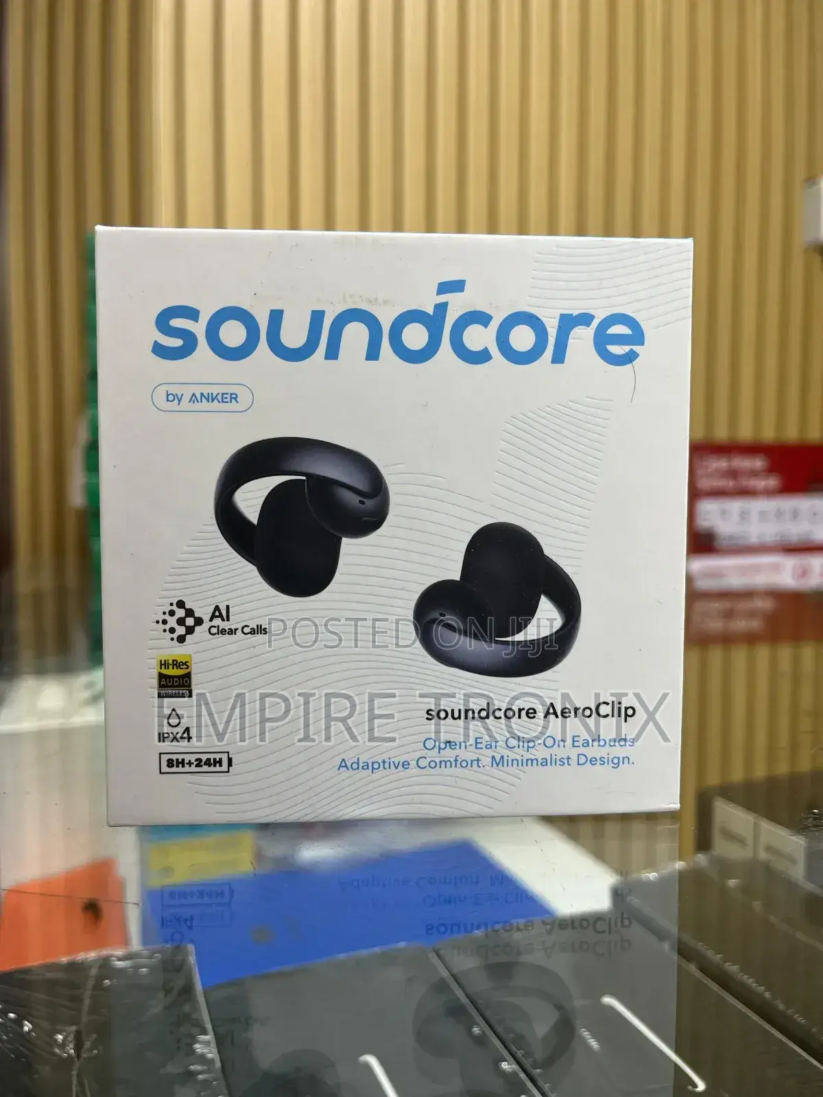 Soundcore Aeroclip | Open‐Ear Clip‐On Earbuds With Adaptive Comfort