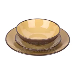 Wilmart Dinner Set 18pcs Porcelain Plate 6pcs Bowl 6pcs Soup Plate 6pc