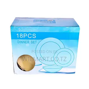 Wilmart Dinner Set 18pcs Porcelain Plate 6pcs Bowl 6pcs Soup Plate 6pc