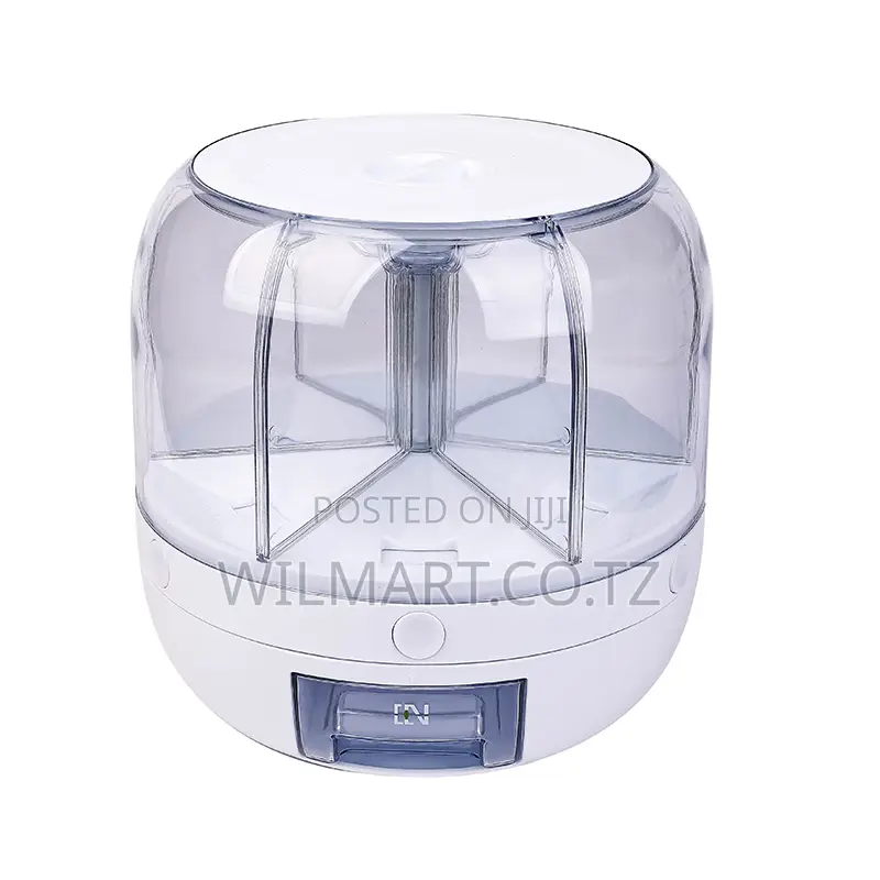 Wilmart Rice Bucket Dispenser 5kg Food Grain Storage Container Large C