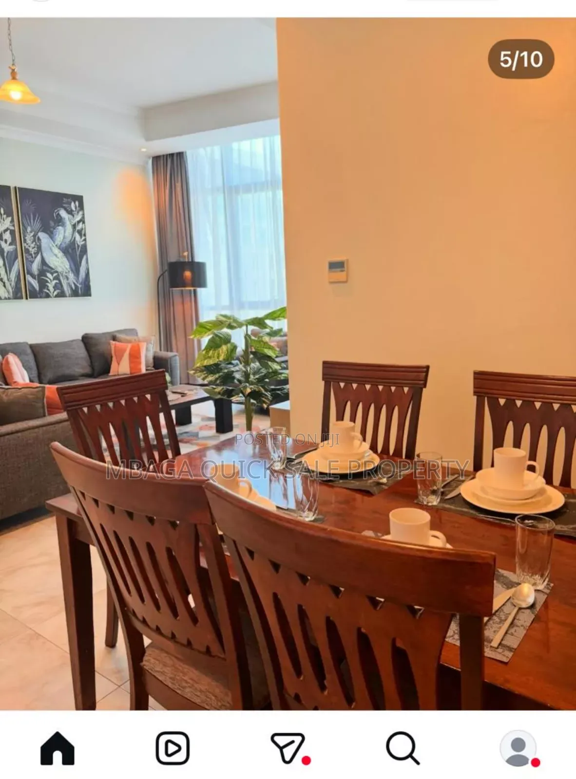 Furnished 3bdrm Apartment in Upanga for rent