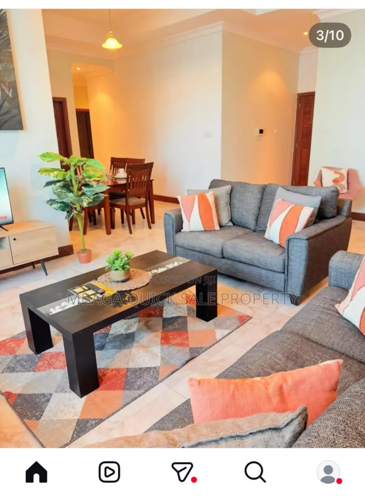 Furnished 3bdrm Apartment in Upanga for rent