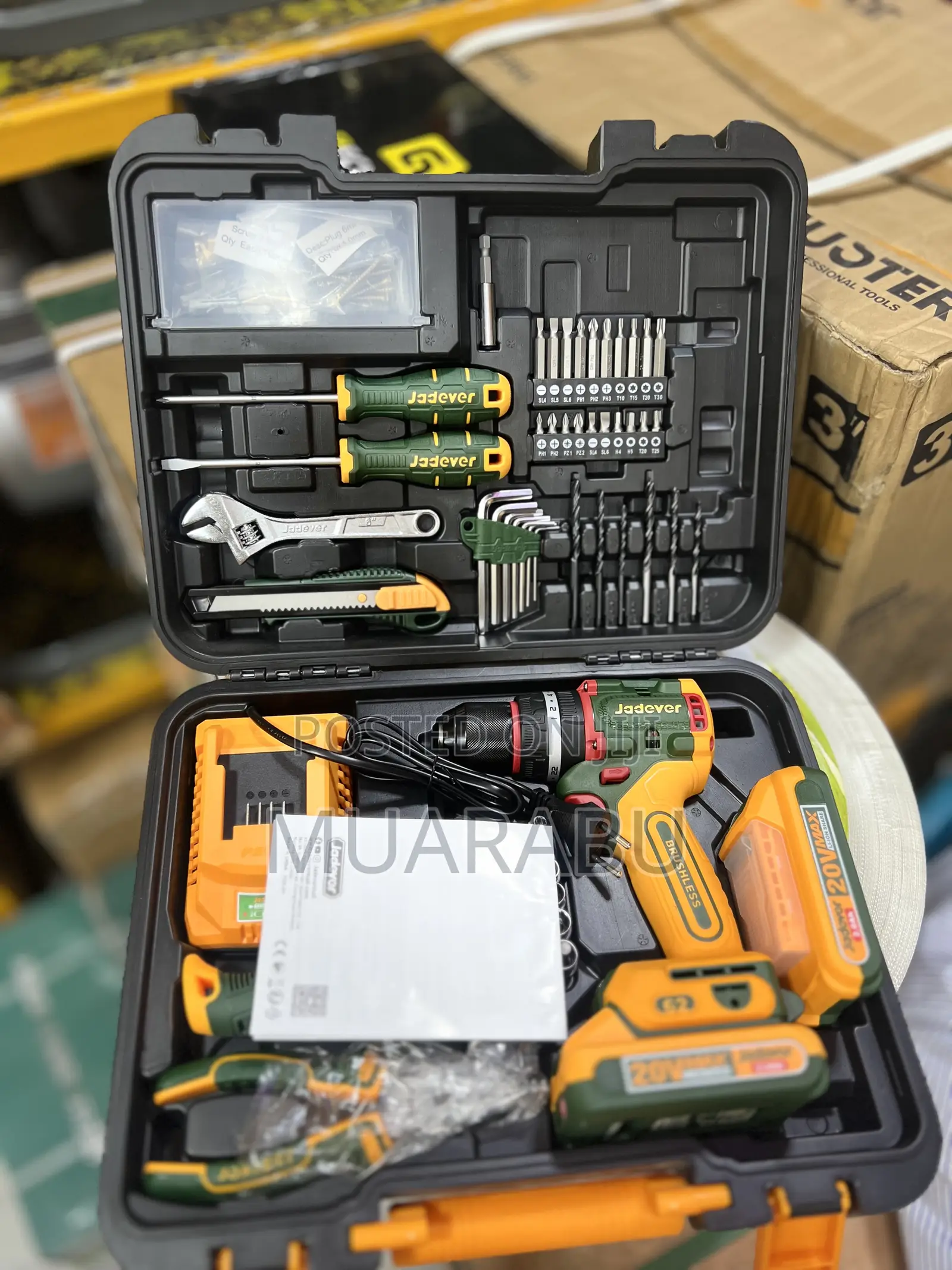 Jadever Impact Cordless Drill 20v