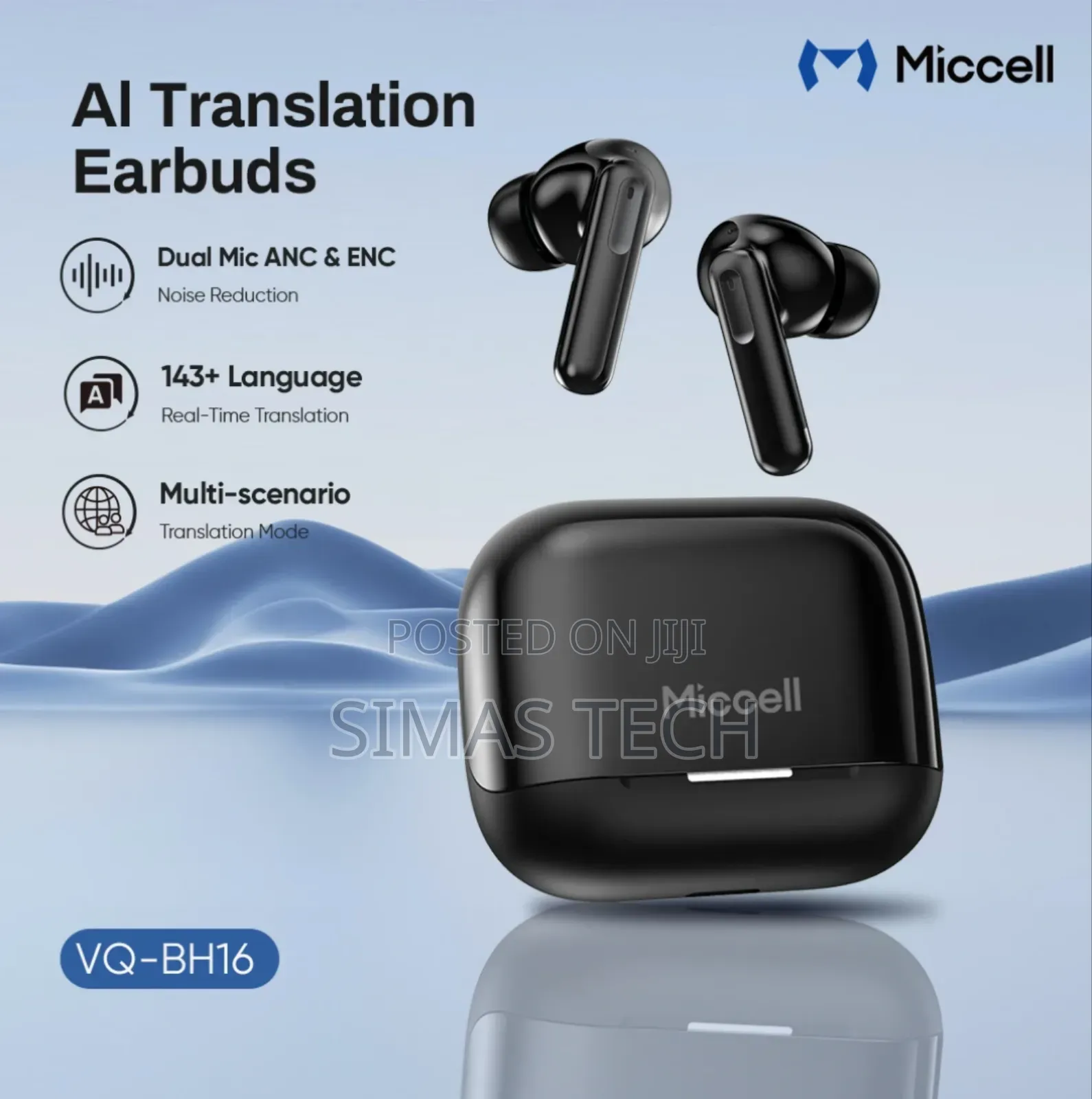 Miccell Bh15 Live Translation Earbuds