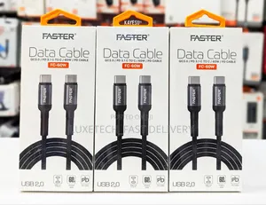 Faster 60w Type-C to Type-C Data and Charging Cable