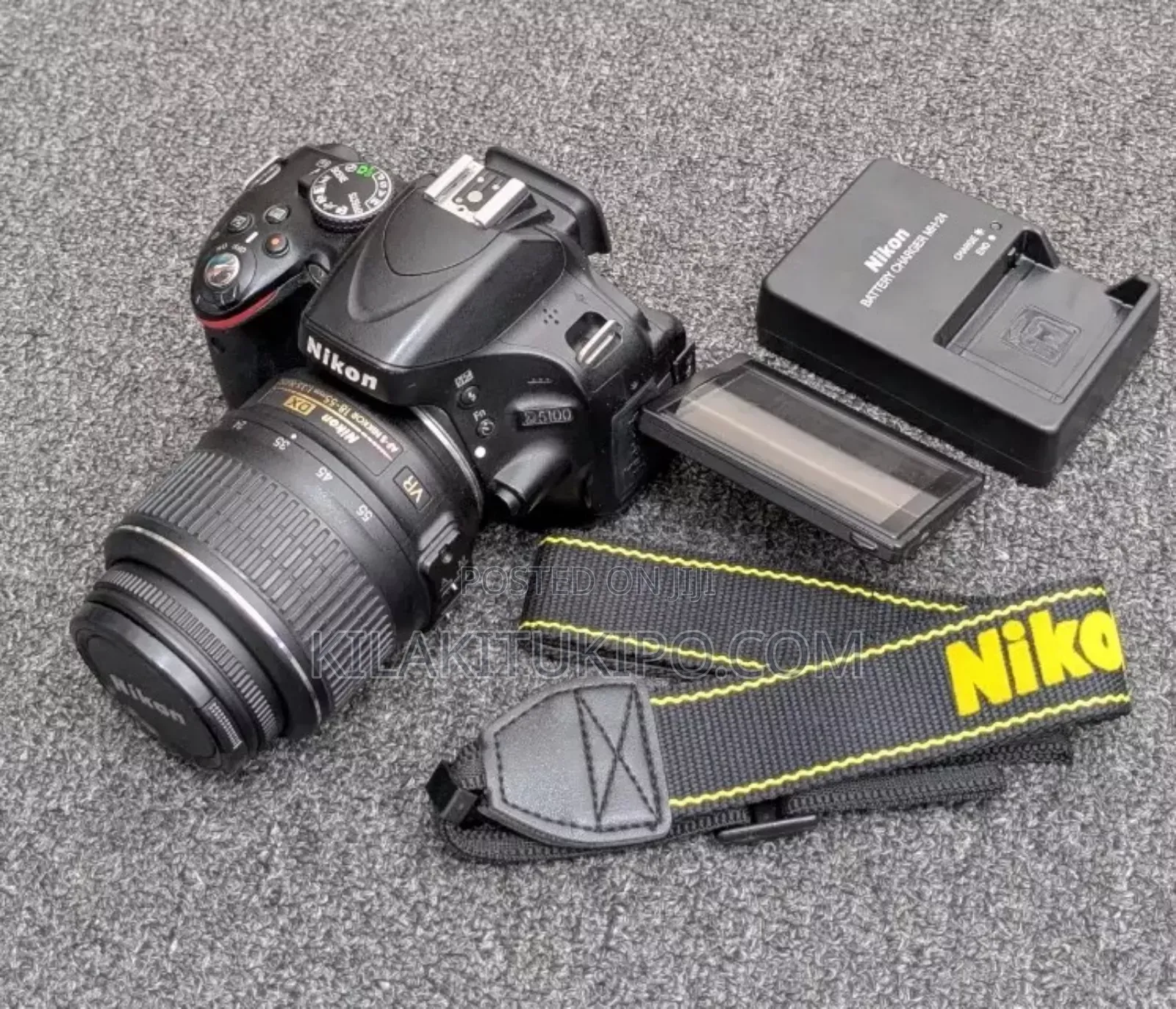 D5100 Nikon Camera With Lens 18-55mm Used Usa