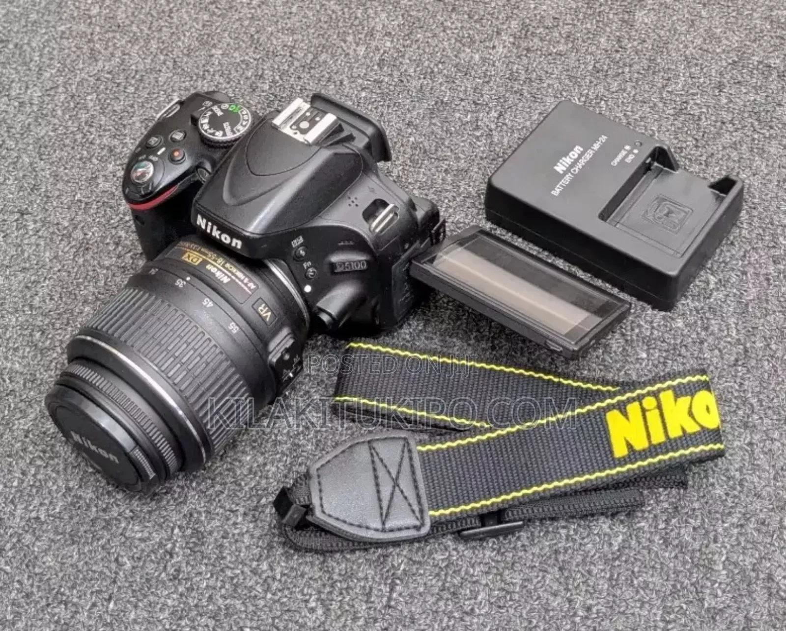 D5100 Nikon Camera With Lens 18-55mm Used Usa