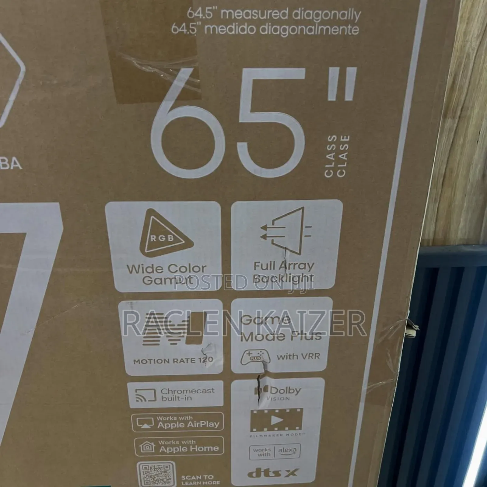 New Hisense 65" Smarttv 