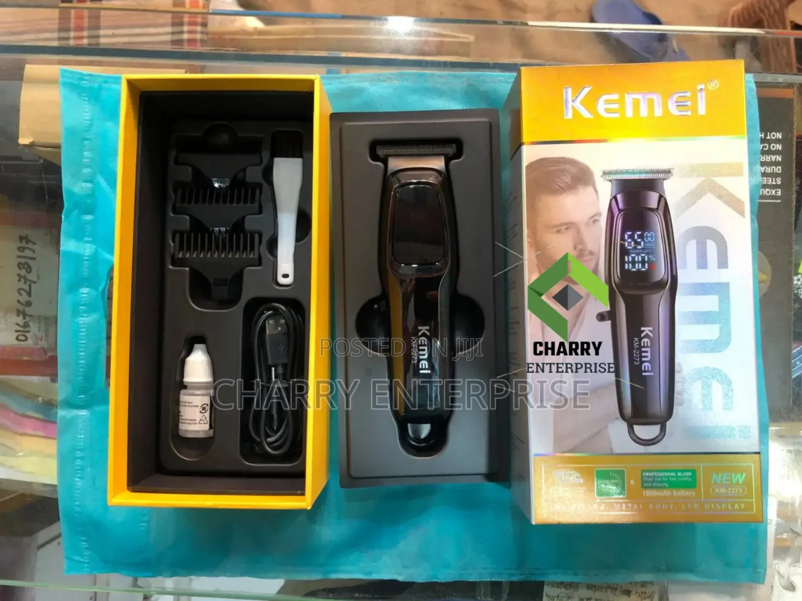 Original Kemei Km-2273 Professional Hair Clipper Cutting Rechargeable