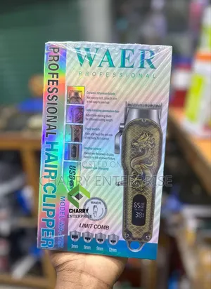 Waer Profesional Rechargeable Hair Clipper Wa2752 Push Switch Kunyolea