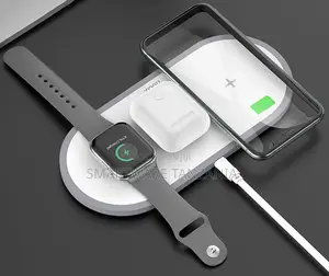 Hoco 3-in-1 Wireless Fast Charger Phone Watch Earphones Best Quality