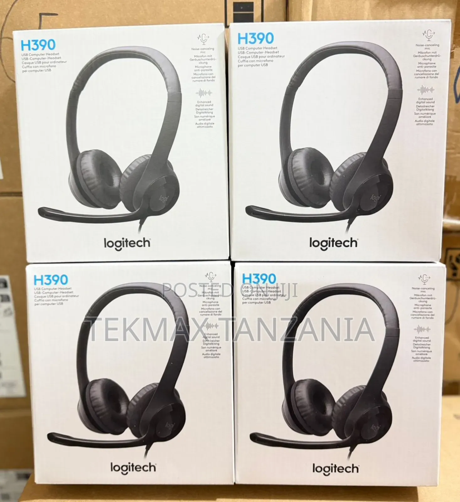 Logitech H390 Usb Headset Clear Digital Audio Noise-canceling Mic