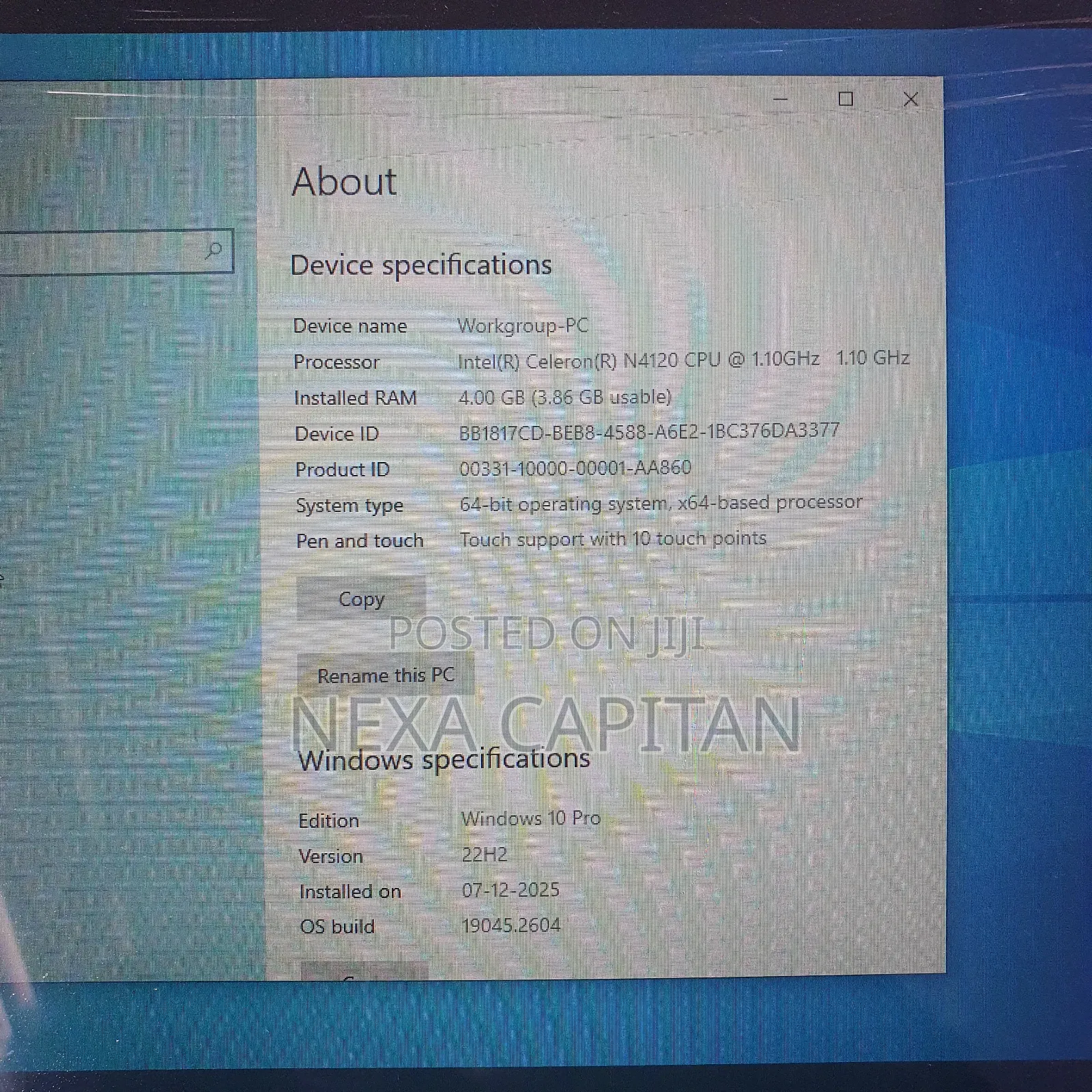 Laptop HP ProBook 11 G2 EE 4GB Intel SSD 140GB