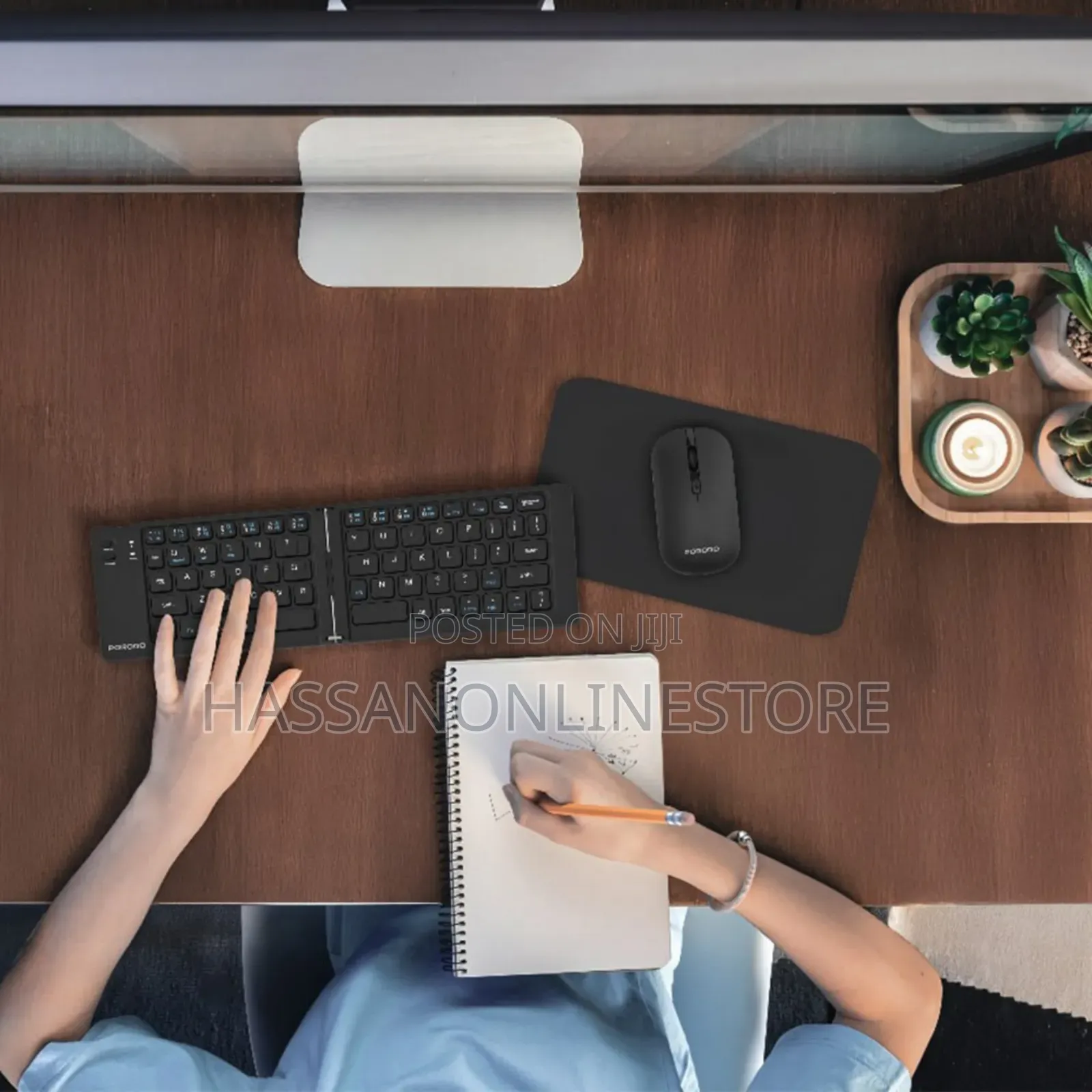 Porodo 6-in-1 Keyboard Mouse Set - Black