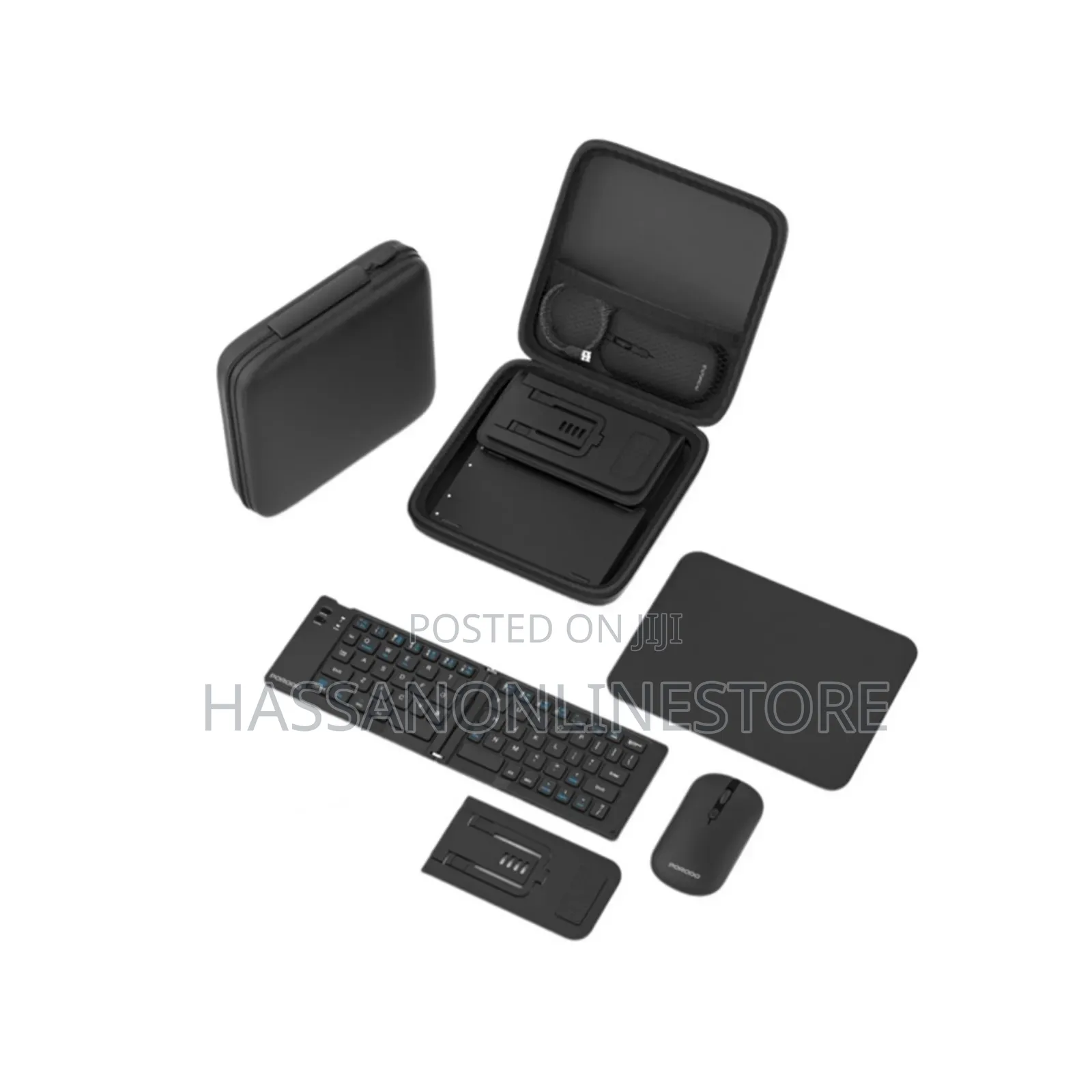 Porodo 6-in-1 Keyboard Mouse Set - Black
