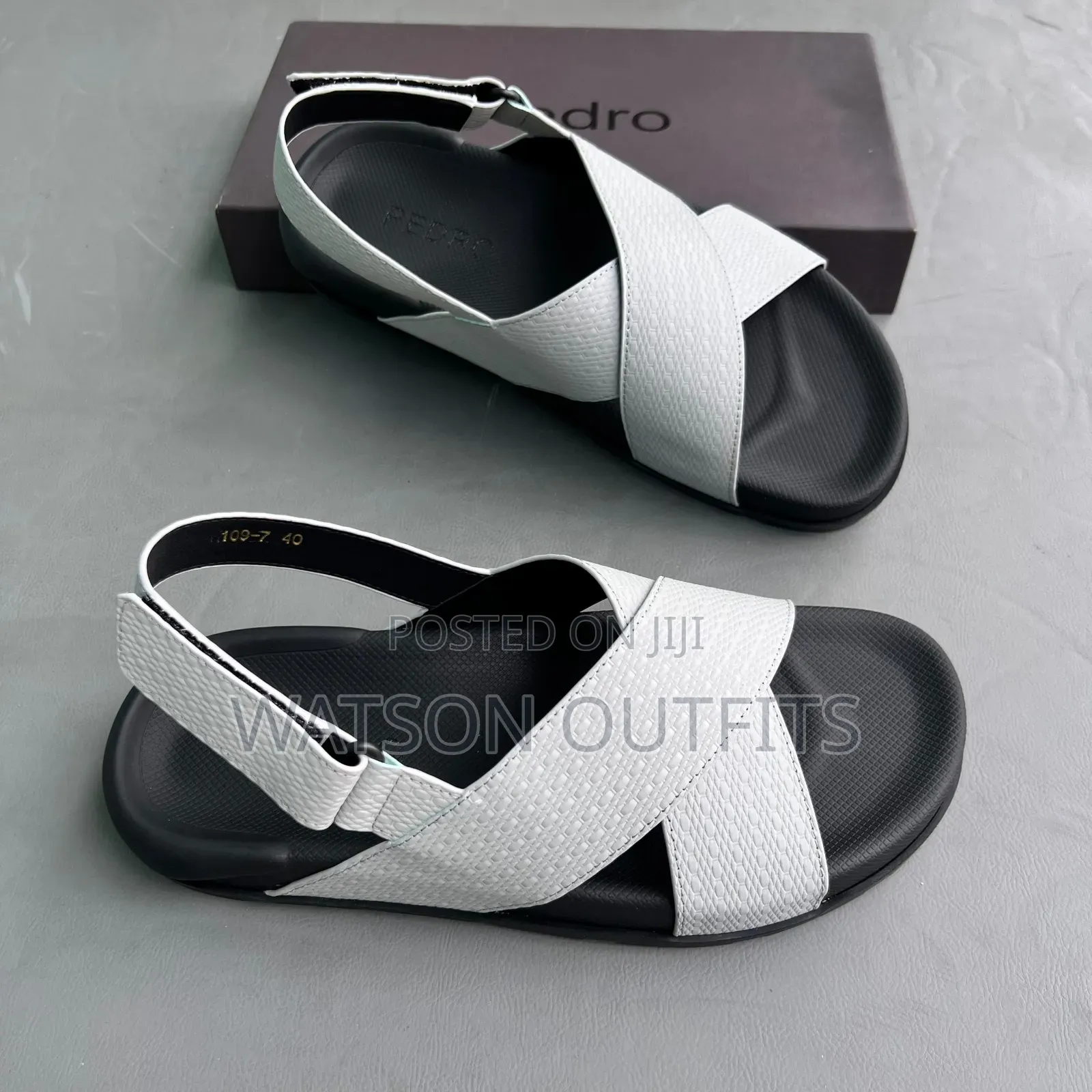 Men's Leather Sandals Dominantly Very Classic or Classical