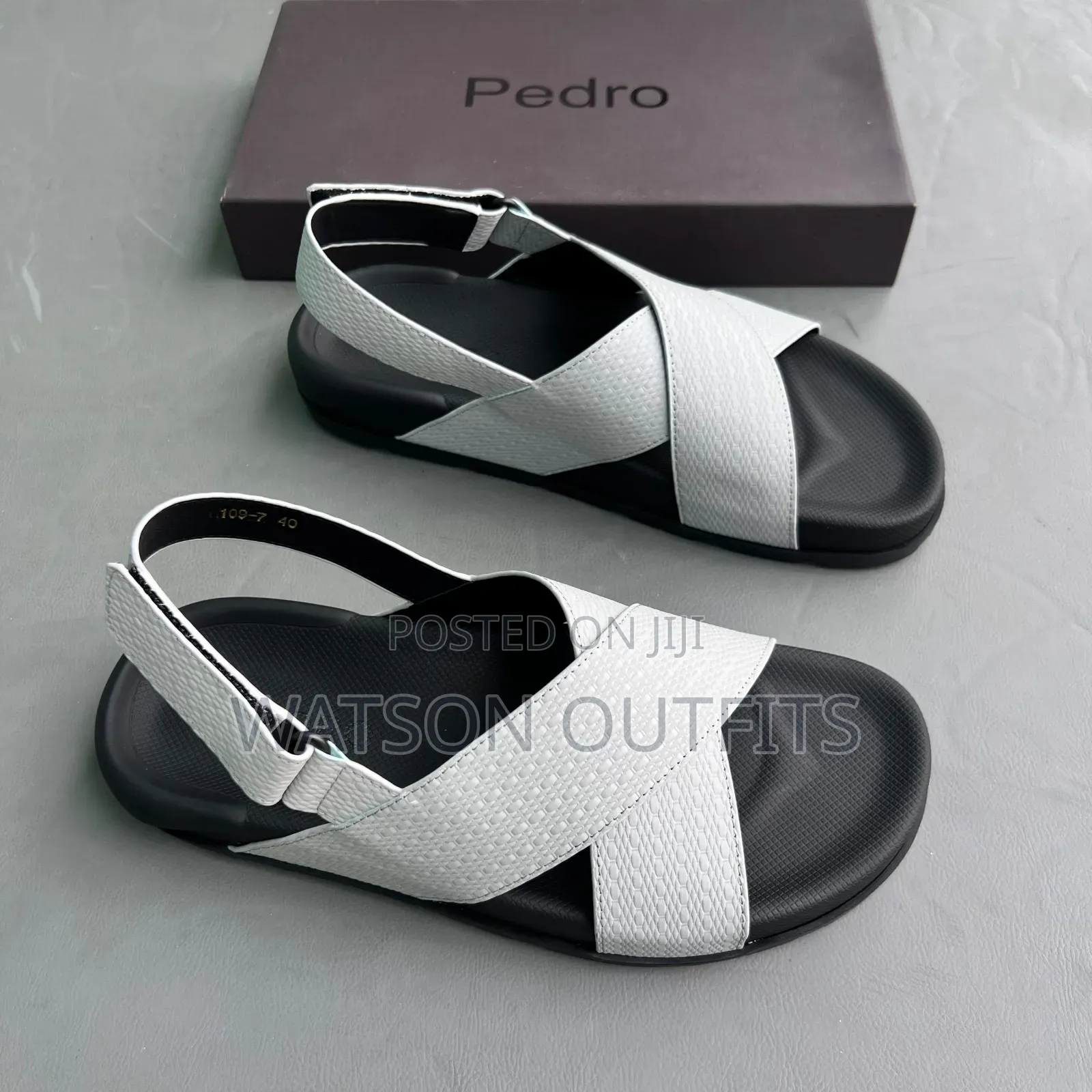 Men's Leather Sandals Dominantly Very Classic or Classical