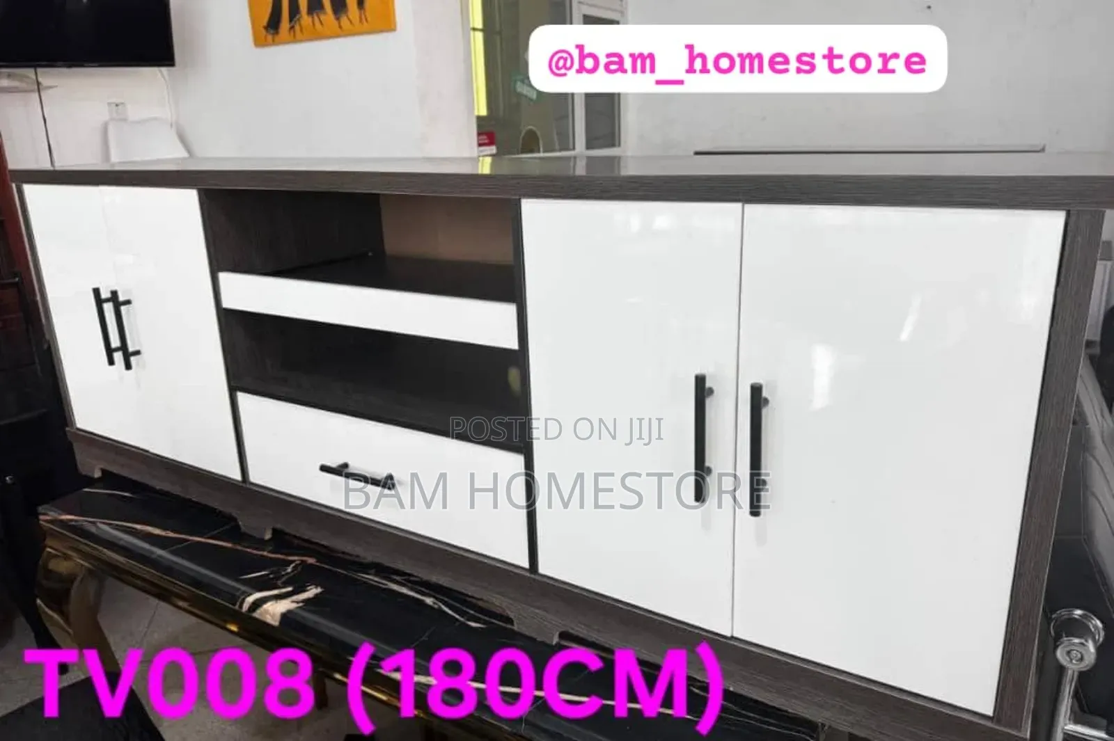 Premium 180cm Modern Tv Showcase - Meza Ya Tv Ya Milango Miwili