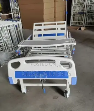 Hospital Bed With Over Bed Table