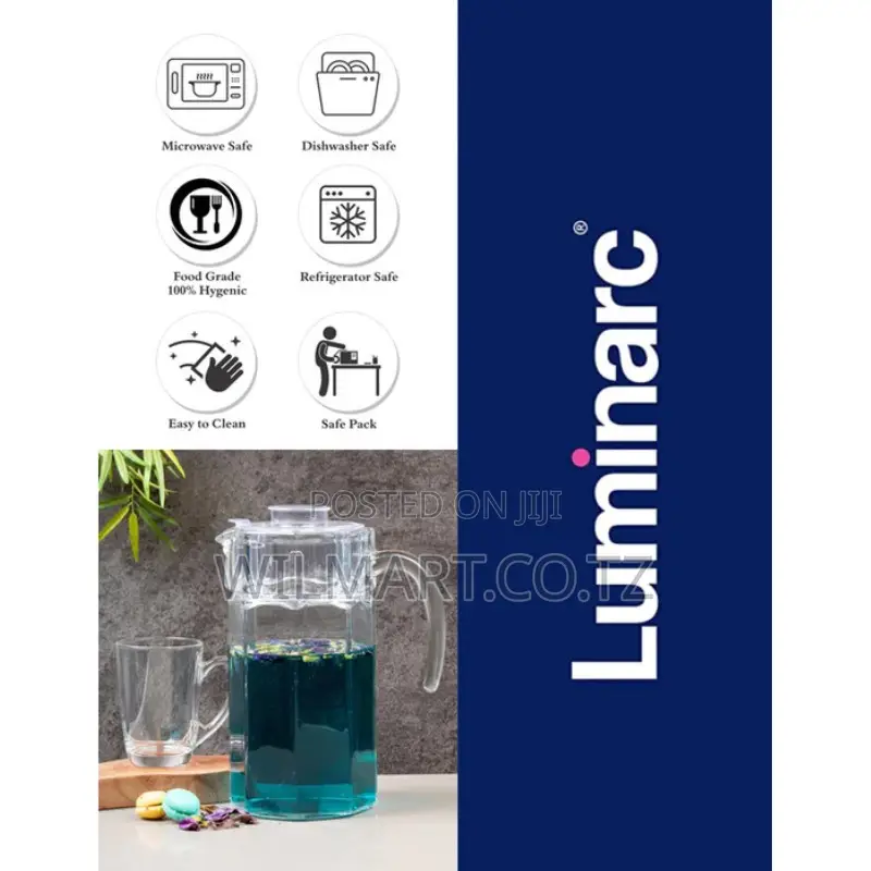 Luminarc Octime Jug 1.6l With Lid N1104