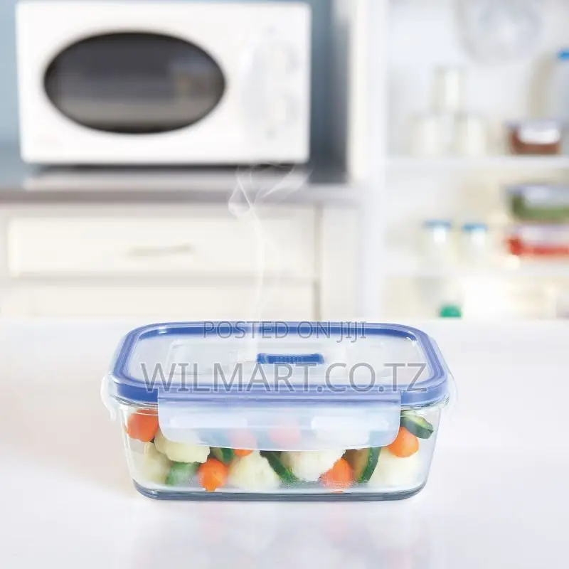 Luminarc Pure Box Rectangle Food Container 197cl Flat Rim P3549