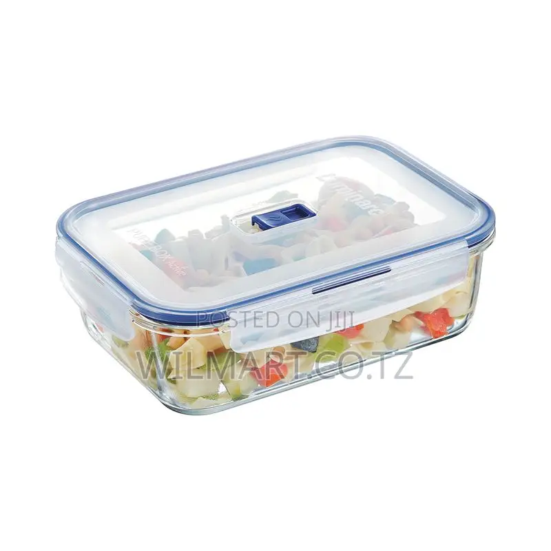 Luminarc Pure Box Rectangle Food Container 197cl Flat Rim P3549