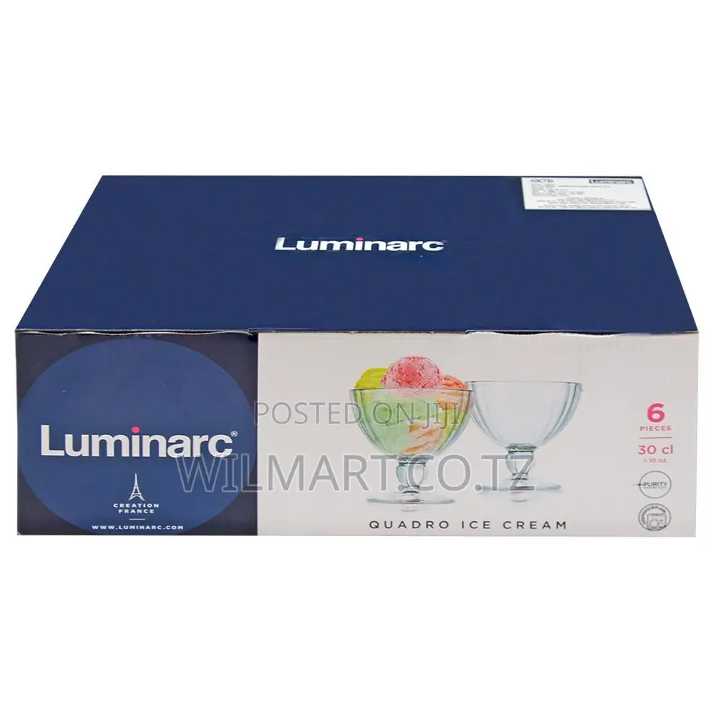 Luminarc Ice Cream Cup 6pcs Quadro 30cl/300ml N2322