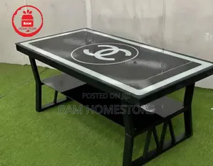 Modern Luxury Channel Design Coffee Table - Black White Meza
