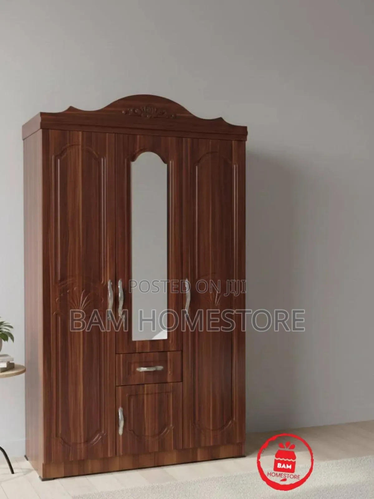 Imported Luxury 3-Door Wooden Wardrobe (Kabati La Nguo) Milango 3