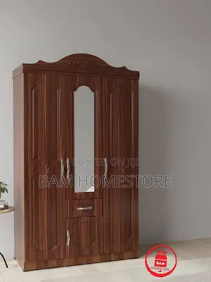 Imported Luxury 3-Door Wooden Wardrobe (Kabati La Nguo) Milango 3
